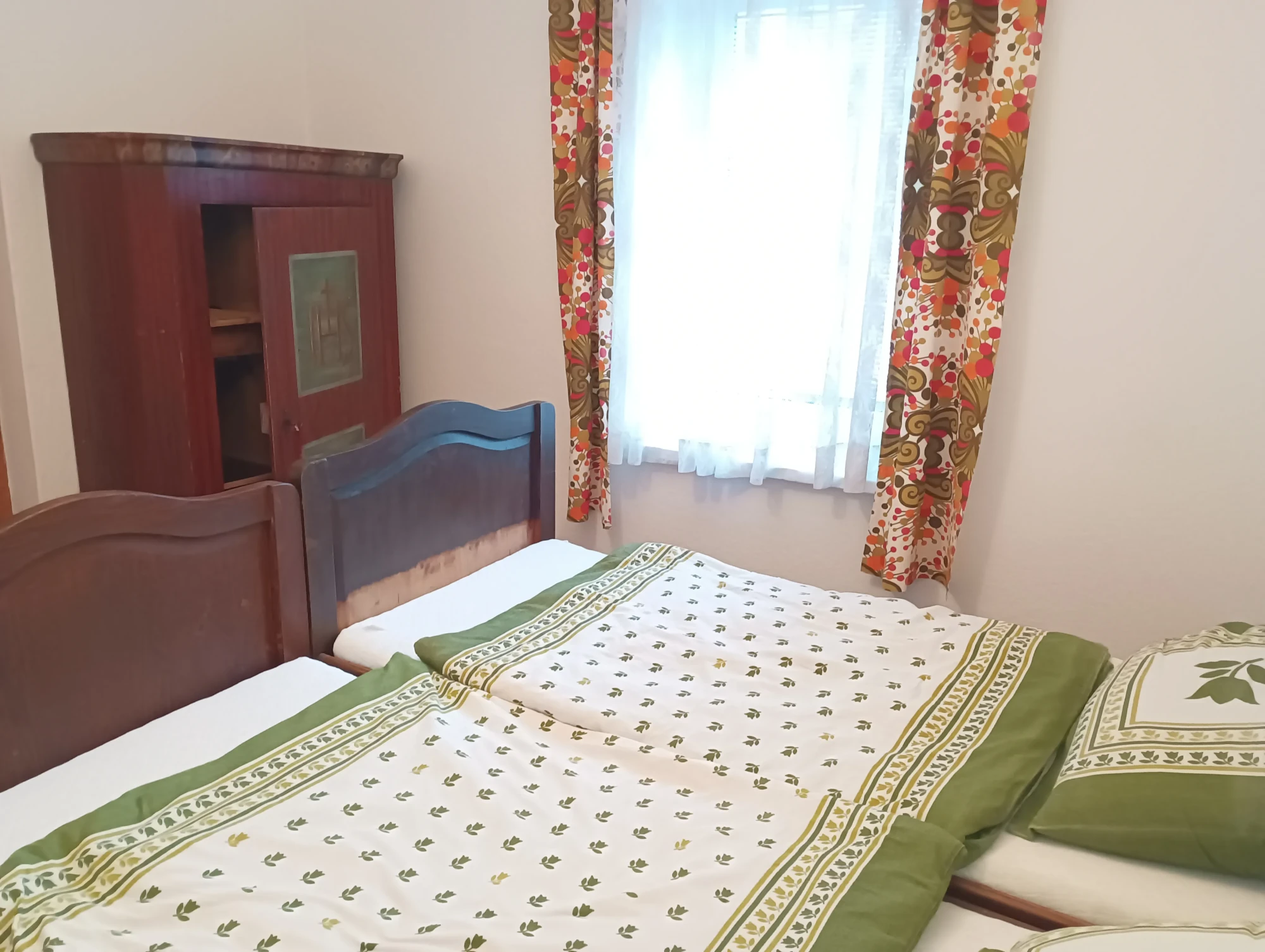 Interiér ubytování na statku u Walterů